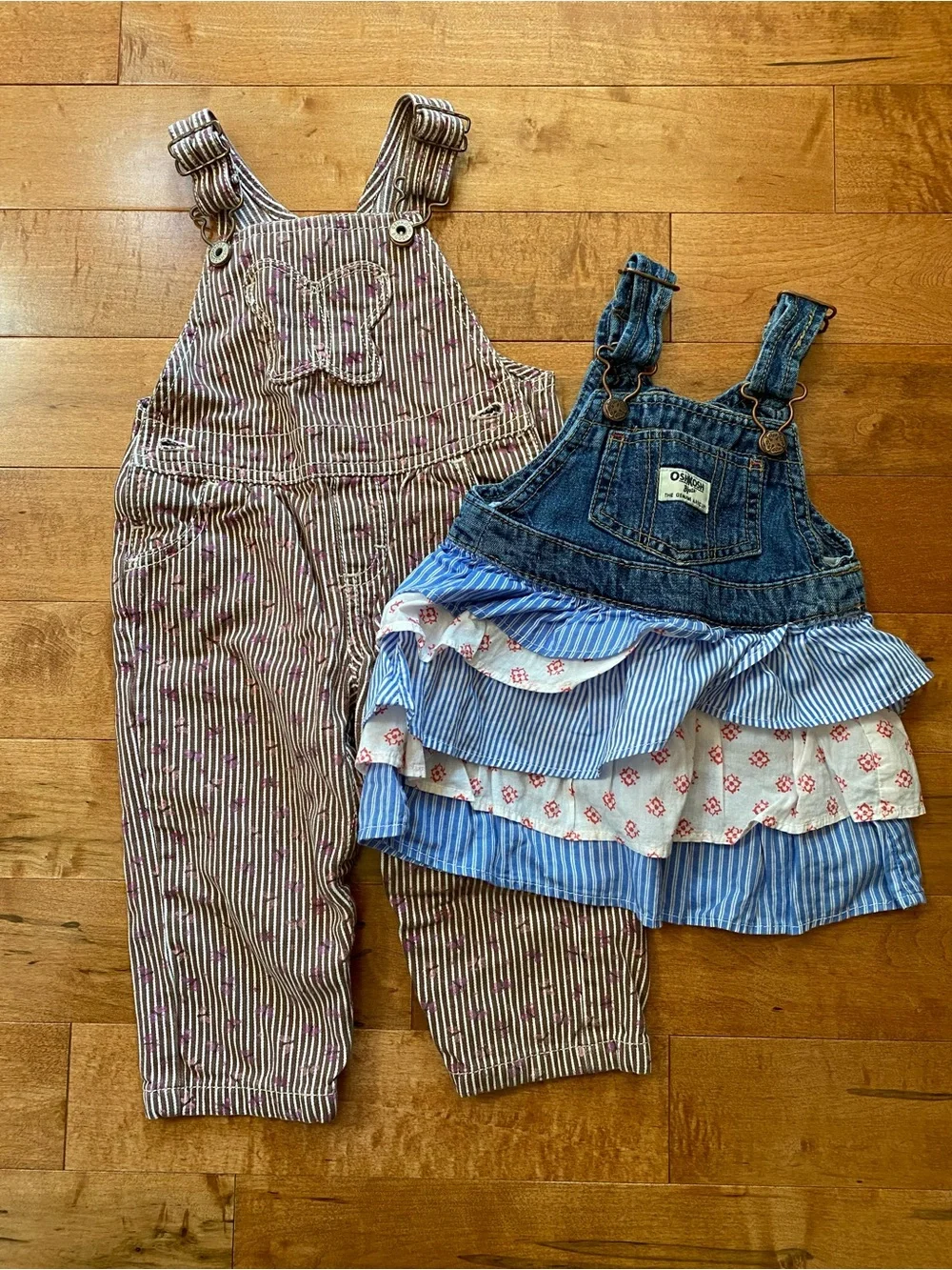OshKosh B'gosh Overalls - 2 pairs